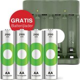 GP RECYKO AA Oplaadbare Batterijen (4 stuks) + Batterijlader