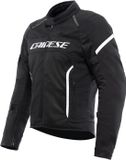 Dainese Air Frame 3 S26 Motorfiets Textieljas - Zwart/wit - Maat 64