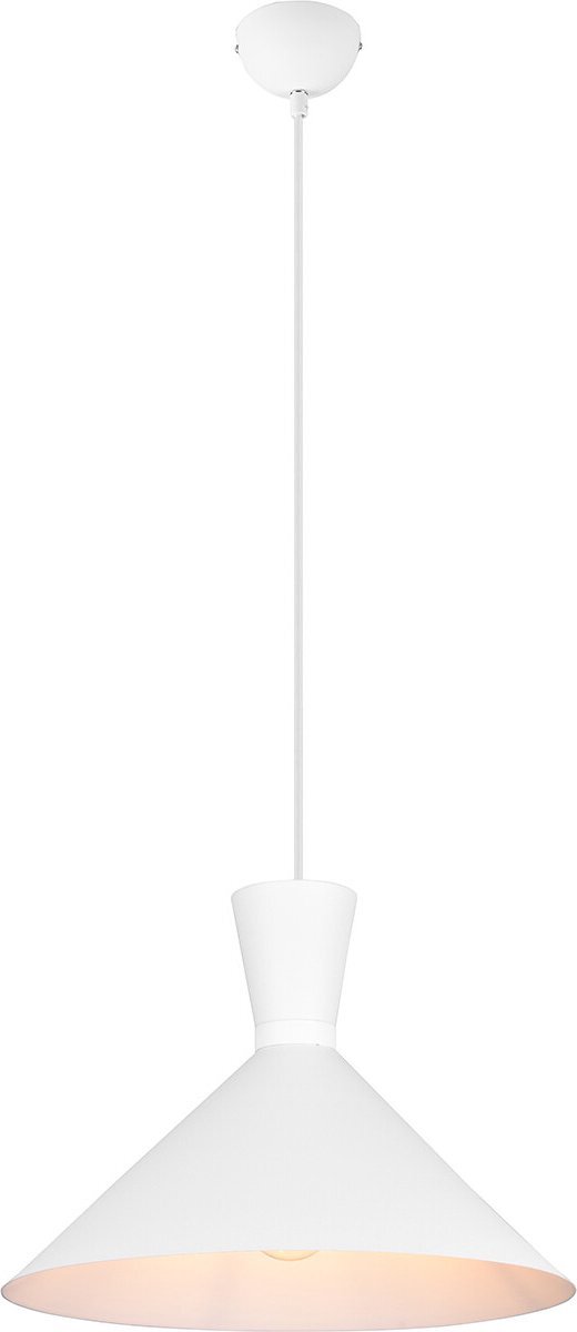 Reality - LED Hanglamp - E27 Fitting - 1-lichts - Rond - Wit - Aluminium - Ø˜35cm