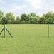 Euro-hek met grondbevestiging 25 x 0,6 m PVC-Coated Staal Groen