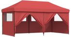 vidaXL Partytent, 292 x 580 x 315 cm, Bordeauxrood, Oxford Stof