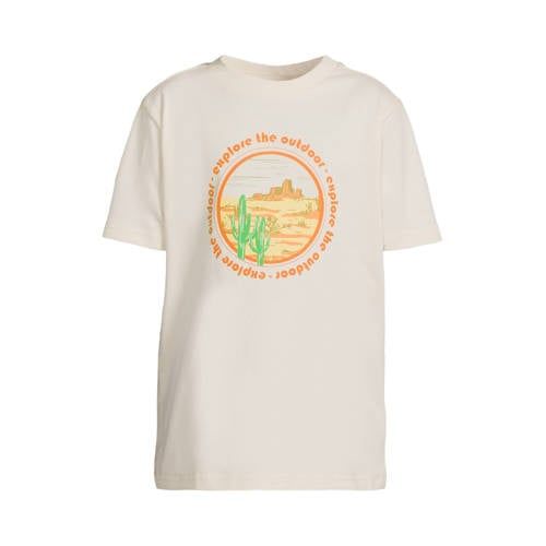 Orange Stars T-shirt ecru