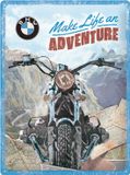Nostalgic Art Merchandising Metalen Bord 30x40 cm BMW Make Life an Adventure