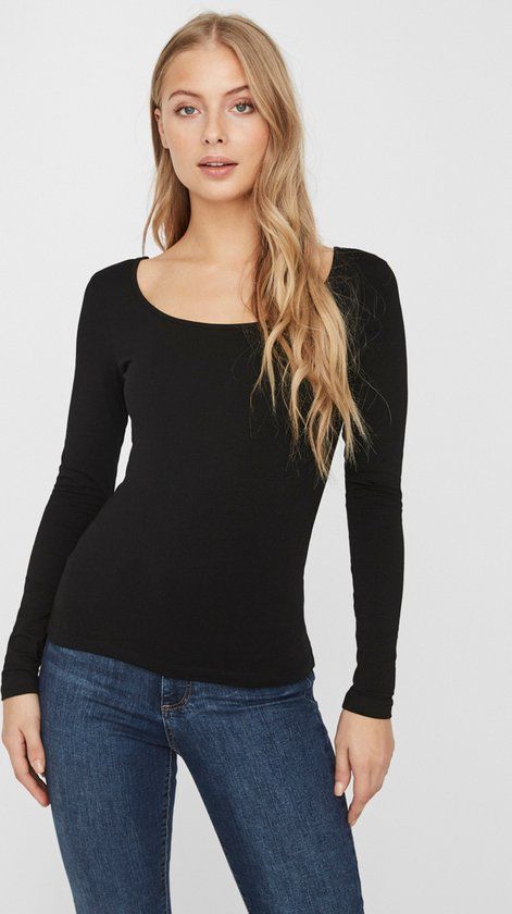 Vero Moda VMMAXI Longsleeve T-shirt - Black - Women - Size XXL