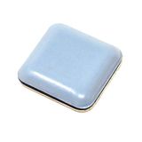 Adsamm PTFE-50-SA-GR-2424-100 PTFE-glijder, grijs-blauw, 24 x 24 mm