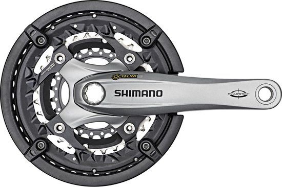 Shimano Trekking FC-T521 Octalink Crankset 3x10-speed 44-32-24t - Silver - 175mm