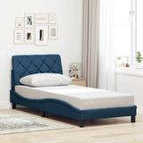 VidaXL Bedframe, stof, blauw, 90x200 cm