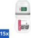 Borotalco 15 x Déodorant Roller Invisible - 0% Alcool - 50 ml