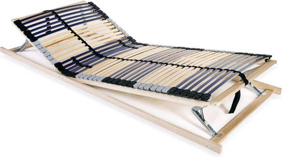 vidaXL Lattenbodem - 90x200 cm - 42 latten - 7 zones - Hout