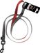 Jack and Vanilla Nylon Hondenriem - Rood/Grijs - Maat L - 120 cm