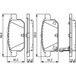 Bosch Bp1590 Plaquettes de frein