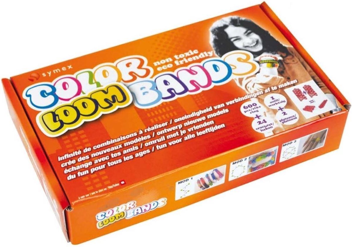 Symex Loombox Color Loom Bands Met 600 Loombandjes