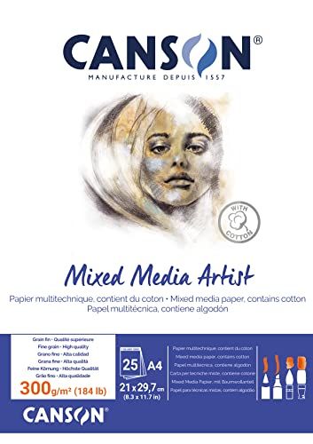 Canson Mix Media Artist Block - A4 - 25 vellen - 300 g
