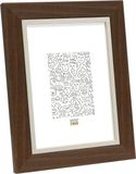 Deknudt Frames fotolijst S45VH3 - bruin met zilverbies - foto 15x20 cm