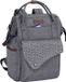 Sac à dos pour ordinateur portable - 15,6 pouces - Sac à dos d'école pour femmes - Gris
