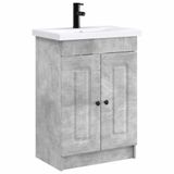 vidaXL Badkamermeubel Set Betongrijs Bewerkt Hout 78,5 x 37,5 x 81 cm