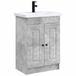 vidaXL Badkamermeubel Set Betongrijs Bewerkt Hout 78,5 x 37,5 x 81 cm