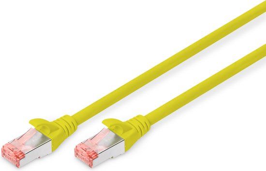 Digitus DK-1644-010/Y RJ45 Netwerkkabel, patchkabel CAT 6 S/FTP 1.00 m Geel