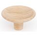Viefe DISC Bouton de meuble Bois Chêne Brut - 38 mm