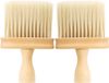 Young Connections Barber brosse de nuque - Nettoyage - Professionnel - Doux - Brosse à cheveux - Coiffeur - Outil de nettoyage - Convient pour salon de coiffure barbier - Noir - 2 pièces.