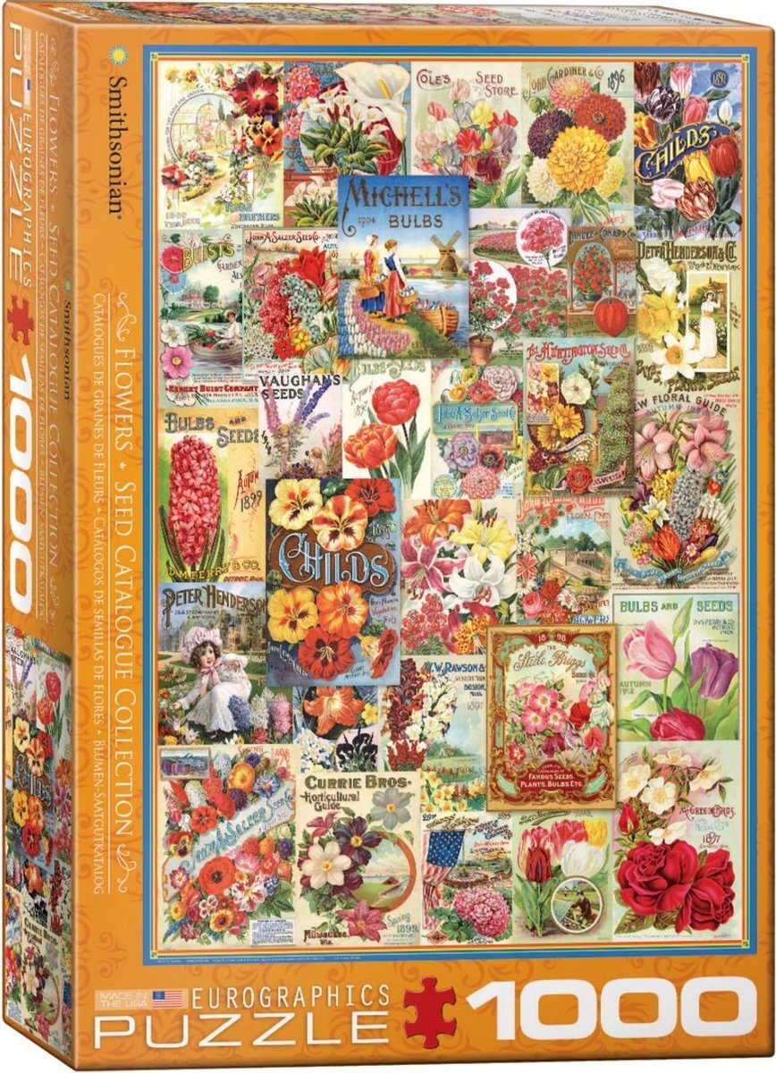 Eurographics Puzzel - Bloemen zaadcatalogus - 1000st.