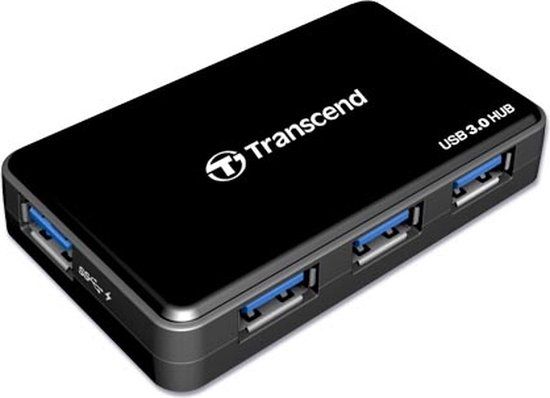 Transcend HUB3 - USB Hub - Zwart