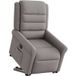 Fauteuil Relax Fauteuil Inclinable Électrique Taupe Tissu