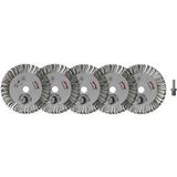Kunzer Brosse de ponçage 5 PC TURBO IGEL XS 7TIXS06