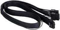 SilverStone Technology SST-PP14-EPS75, 2 x EPS-8-pins (voeding) naar 12+4-pins (GPU) 12VHPWR-PCIe-Gen5-kabel