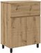 vidaXL Badkamer Vaniteitsunit Artisanaal Eiken 60 x 35 x 80 cm