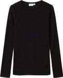 NAME IT NKNWAX WOOL RIB LS TOP - Unisex - Lange mouwen shirts - Maat 158/164 - Zwart