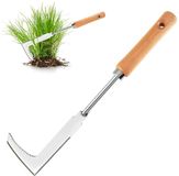 Ibenzoa® Grattoir de jardin efficace de 30 cm avec poignée ergonomique pour le désherbage et l'entretien du jardin