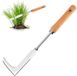 Ibenzoa® Grattoir de jardin efficace de 30 cm avec poignée ergonomique pour le désherbage et l'entretien du jardin