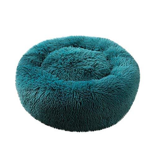 YABAISHI kussen voor dieren, chenil, mat, warm, rond, van pluche, voor honden, katten, slaapbed, huisdieren, L 50x20cm, K