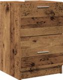 vidaXL Badkamerkast - Oud Hout - 40 x 37 x 59 cm