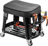 VEVOR Siège d'atelier roulant pour mécanicien 136kg avec plateau à outils pivotant