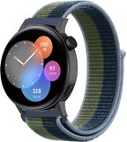Strap-it® Huawei Nylon bandje Moss Green voor GT 3 42mm / GT 3 Pro 43mm / GT 2 42mm