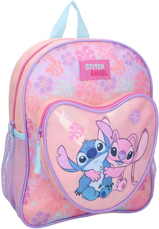 Disney Stitch True Hearts Rugzak - 30 x 25 x 11 cm - 8.3 L - Roze