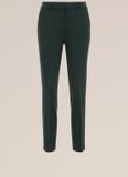 WE Fashion Dames slim fit pantalon Moss green