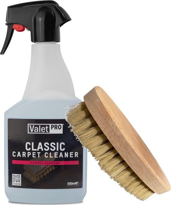 Valet Pro Classic Carpet Cleaner - 500ml - Tapijtreiniging - Set met Borstel