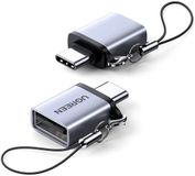 Ugreen USB C Male naar USB A Female adapter met OTG functie en sleutelkoord