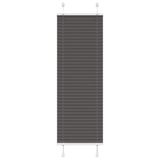VidaXL Plissé rolgordijn 40x150 cm stofbreedte 39,4 cm polyester zwart