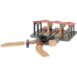 LUPILU® Extension de train en bois (dépôt pour locomotives)