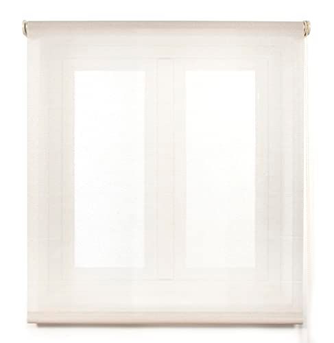 Blindecor Belmont Rolgordijn - Lichtdoorlatend - Beige - 110x270cm