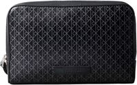 Merkloos / Sans marque Calvin Klein Toilettas 'Coated Emblem Print Bracelet Strap' grijs / zwart