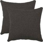 vidaXL - Kussensloop - 2 stuks - HEERLEN - Donkergrijs - 40 x 40 cm - Bouclé