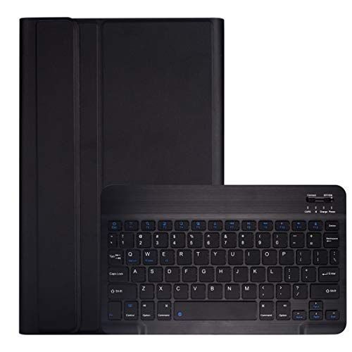 ZAORUN Toetsenbord DY510 Afneembare Plastic Bluetooth Toetsenbord Beschermhoes Compatibel voor Samsung Galaxy Tab A 10.1 (2019) T510 / T511, met houder (zwart)