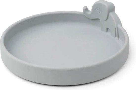 Done by Deer Peekaboo plate Elphee - Grey