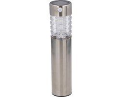 Grundig Solar Tuinlamp - LED - Bewegingssensor - RVS - Zilver