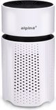 alpina Mini Luchtreiniger met HEPA Filter H13 - Air Purifier met Ionisator voor Ruimtes 6m2 - Lucht Reiniger met USB voor Binnen en Onderweg - Air Cleaner 1.5W - Wit